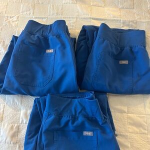 Figs Royal Blue Yola high waisted skinny mediums